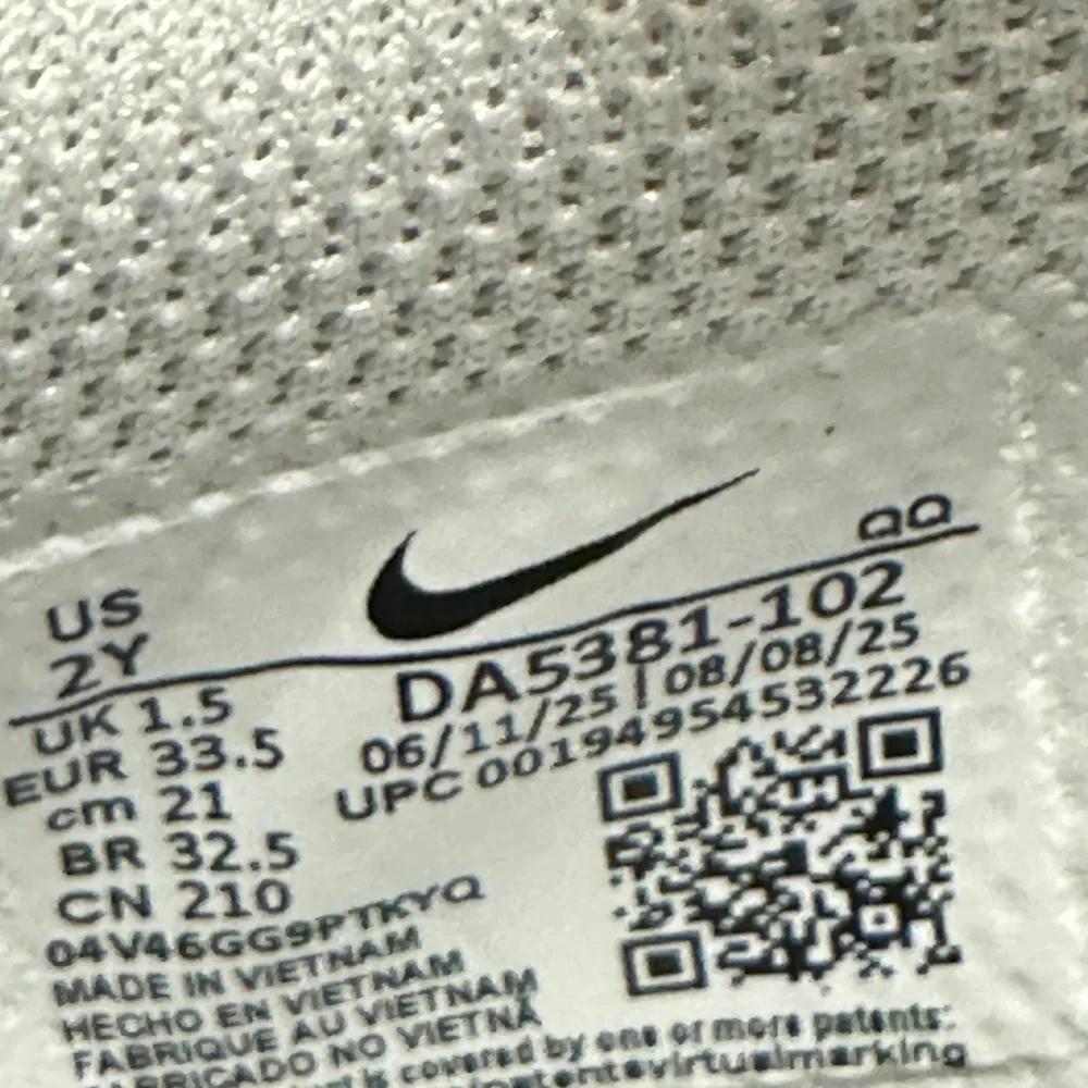 Nike Unisex Toddler Court Legacy Low White Casual Sneaker Youth 1Y 2Y 3Y NEW
